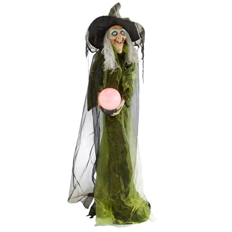 Illuminated witch figurine with sound effects